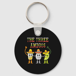 The Three Amigos T Shirt Tequila Salt Limon Cinco Schlüsselanhänger