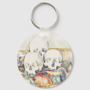 The Three Skulls von Paul Cézanne Classic Malerei Schlüsselanhänger