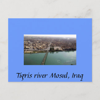 The Tigris River Mosul, Iraq Postkarte