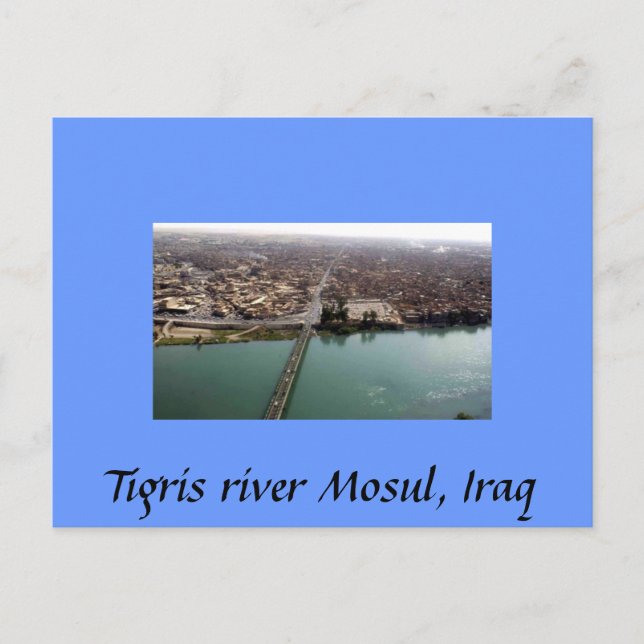 The Tigris River Mosul, Iraq Postkarte (Vorderseite)