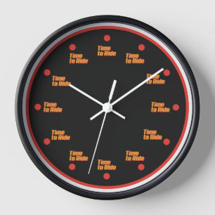 The time to ride Clock Uhr