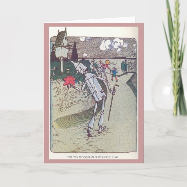 The Tin Woodman Plucks the Rose Karte (Vorderseite)