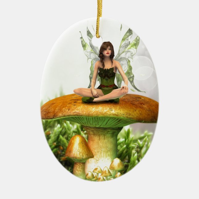 The Toadstool Fairy Keramik Ornament (Vorne)