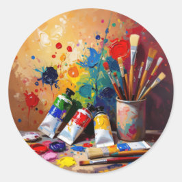 The Tools Of Imagination - Runder Aufkleber