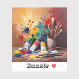 The Tools Of Imagination - Square Vinyl Aufkleber