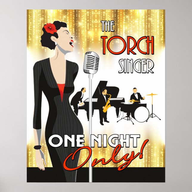 The Torch Singer, 16x20 Poster Art, Music Theme (Vorne)