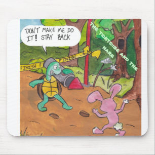 The Tortoise and The Hare Mousepad