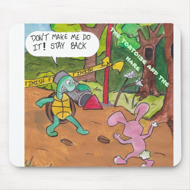 The Tortoise and The Hare Mousepad (Vorne)