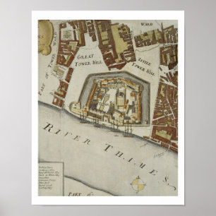 The Tower and St. Catherine's, detail of the Tower Poster