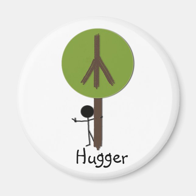 The Tree Hugger Kreationen Magnet (Vorne)