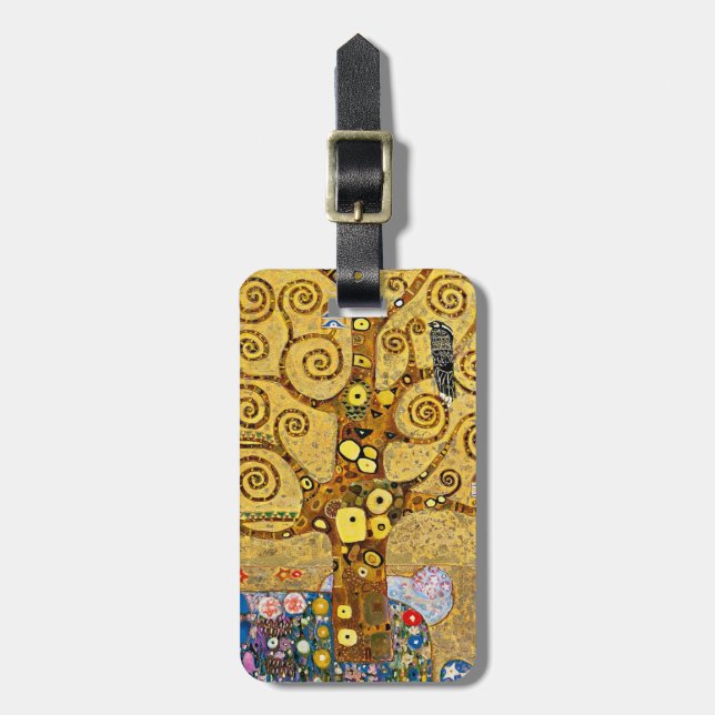 “ The Tree of Life ” , Gustav Klimt Gepäckanhänger (Vorderseite vertikal)