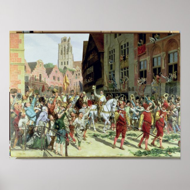 The Triumphal Arrival in Rotterdam Poster (Vorne)