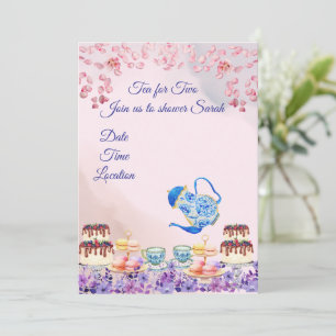 Thé Twin Pour Invitation À Deux Baby showers