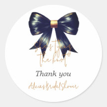 The Tying Knot Gold Black Bow Brautparty Willkomme