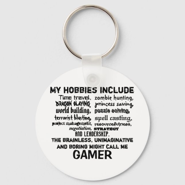 The Ultimate Gamer's Creed (White) Schlüsselanhänger (Vorderseite)