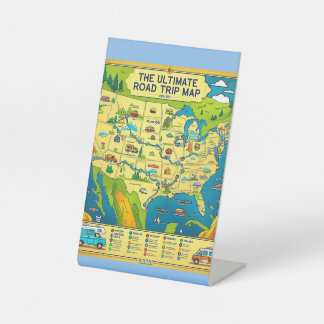 "The Ultimate Road Trip Map: Entdecken Sie die bes Sockelschild