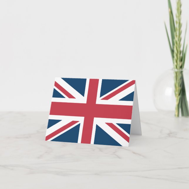 The Union Jack British Flag Card Dankeskarte (Vorderseite)