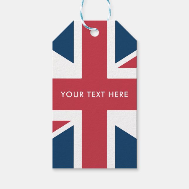 The Union Jack British Flag Geschenkanhänger (Vorderseite)