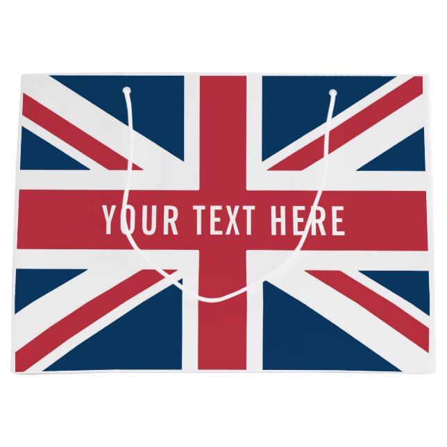 The Union Jack British Flag Große Geschenktüte (Vorderseite)
