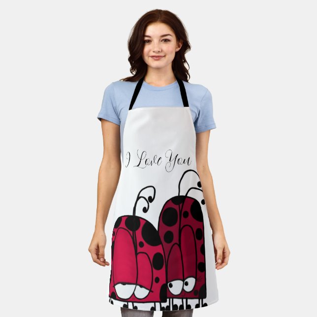The Unrequited Love Ladybug Illustration Schürze (Getragen)