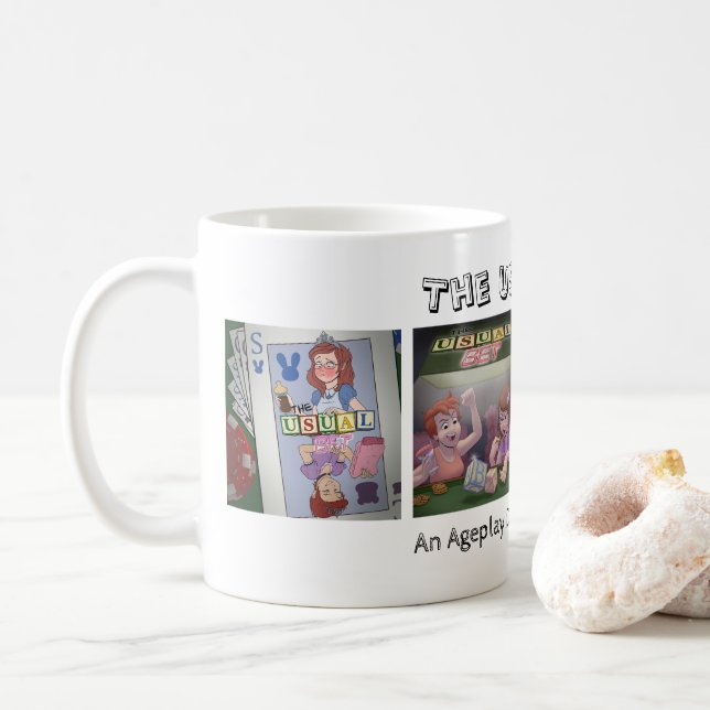 The Usual Bet 4 Art Mug  Kaffeetasse (Mit Donut)
