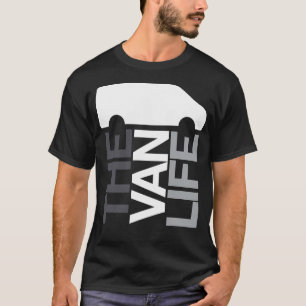 The Van Life Logo Graustufen T-Shirt