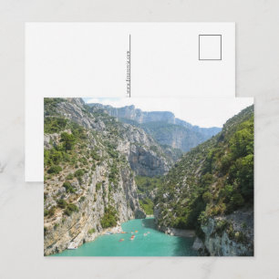 The Verdon Gorge Feiertagspostkarte
