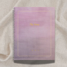 The Verse | Custom Mauve & Gold Poet Notebook Notizbuch