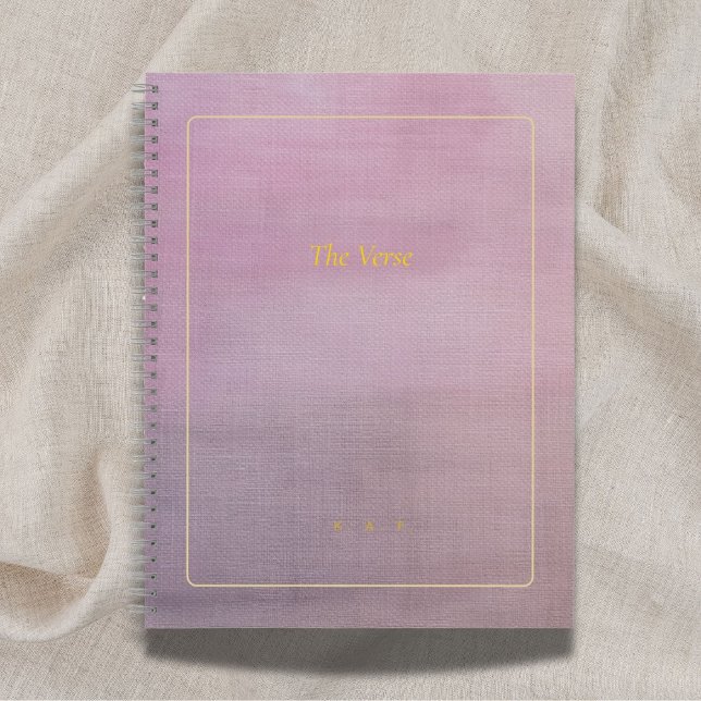 The Verse | Custom Mauve & Gold Poet Notebook Notizbuch (Von Creator hochgeladen)