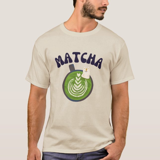 Thé vert Matcha, T-shirt latte Matcha (Devant)