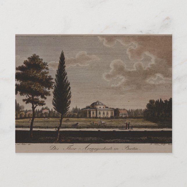 The Veterinary School, Berlin, 1795 Postkarte (Vorderseite)