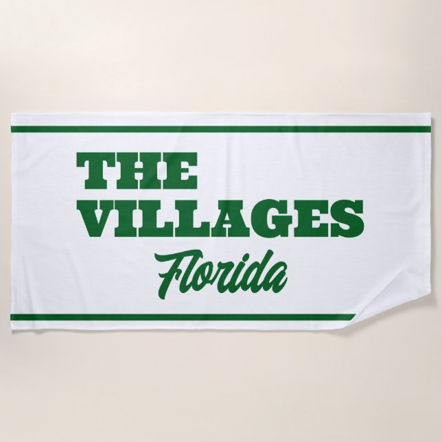 The Villages Florida Pool/Beach Towel Strandtuch (Vorderseite)