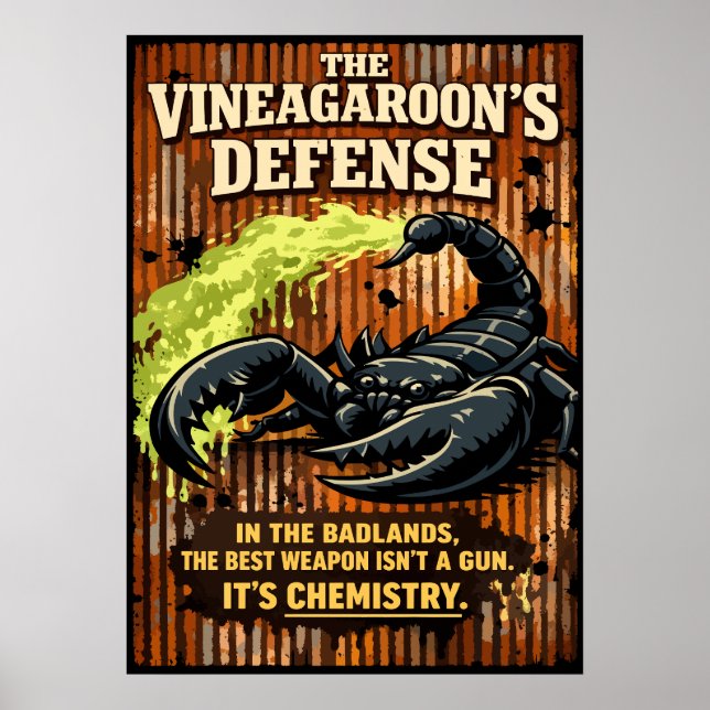 The Vinegaroon’s Defense Scorpion Art Poster (Vorne)