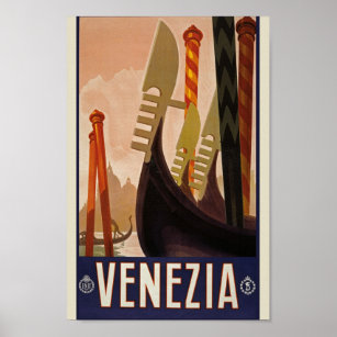 The Vintage Venice Travel Poster
