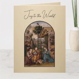 The Virgin Mary and Baby Jesus Christmas Greetings Karte