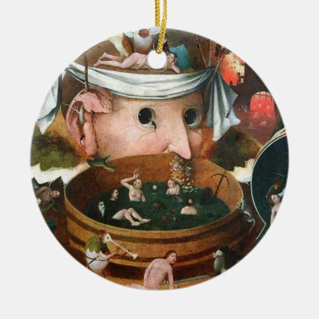 The Vision Of Tondal - Hieronymus Bosch Keramik Ornament (Vorne)