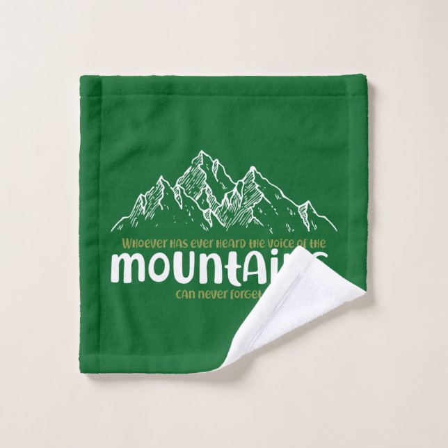 The Voice of the Mountains (Gant de toilette)