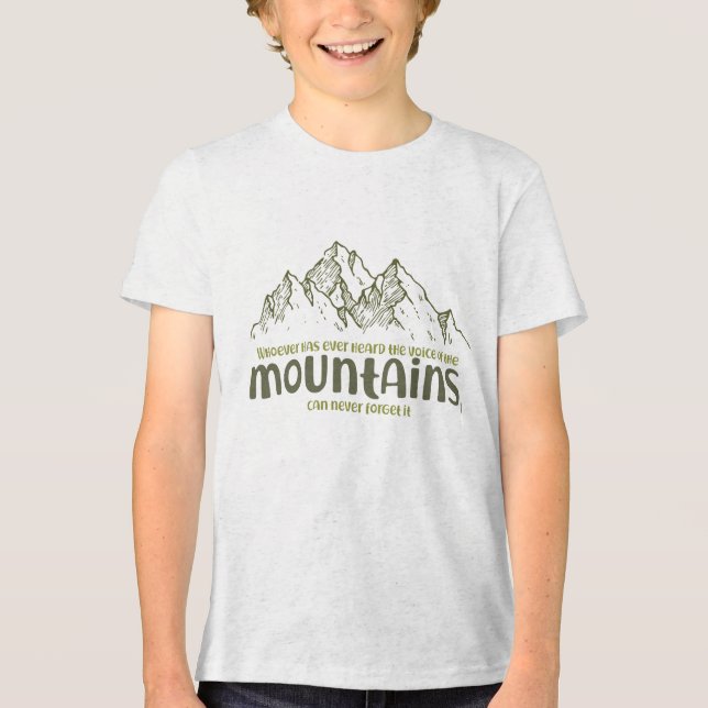 The Voice of the Mountains Tri-Blend Shirt (Vorderseite)
