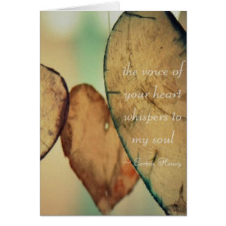 The Voice of Your Heart Whispers To My Soul