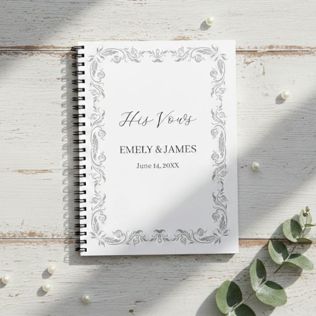 The Vow Books – Personalized His and Her Timeless  Notizblock (Von Creator hochgeladen)