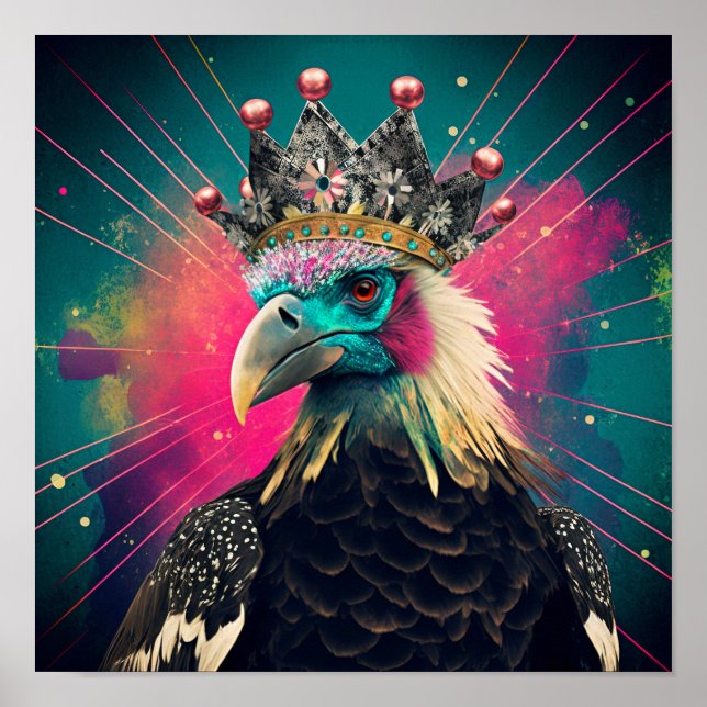The Vulture Queen - Vulture Bird Wall Art Poster (Vorne)