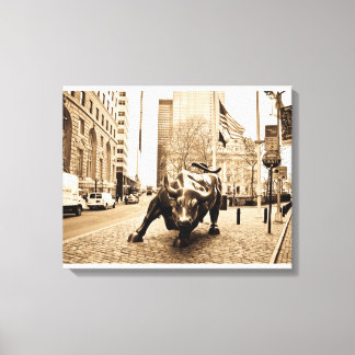"The Wall Street Bull" Leinwanddruck