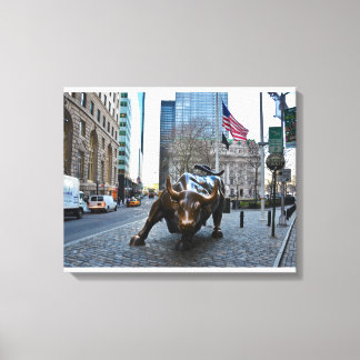"The Wall Street Bull" Leinwanddruck