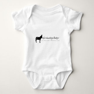 The Wandering Donkeys White Logo Ladys T Shirt L