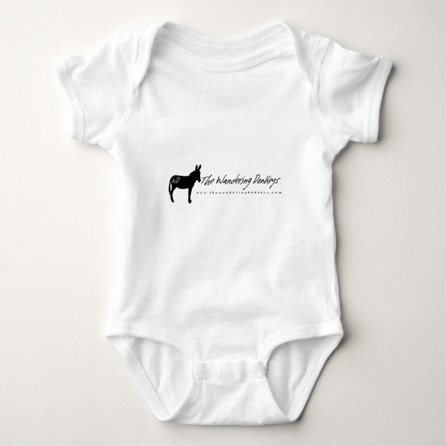The Wandering Donkeys White Logo Ladys T Shirt L (Vorderseite)