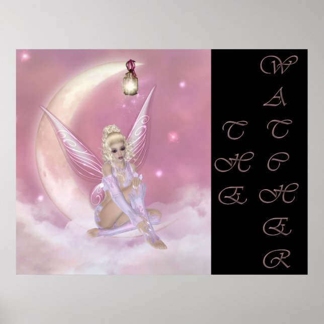 The Watcher - Fantasy Fae Print Poster (Vorne)