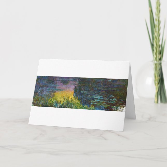 The Water Lilies - Das Sonnenlicht, Claude Monet,  Karte (Vorderseite)