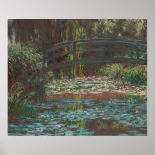 The Water Lily Pont von Claude Monet Kunstdruckere Poster
