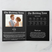 The Wedding News Vintage Newspaper Wedding 