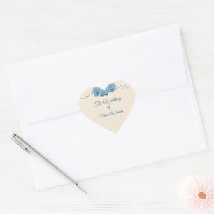 The Wedding Of Elegant Herz-Aufkleber